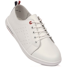 Women's leather openwork white Filippo DP3508/23 shoes 1