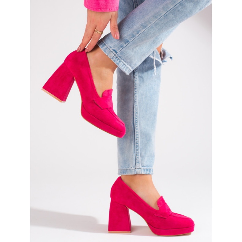 Vinceza Pink high heel pumps from Vincez 2