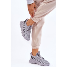 PG1 Women's Fashionable Sock Sneakers Gray Daxo grey 2