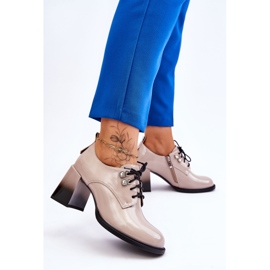 S.Barski Fashionable Light Beige High Heels Darren 2