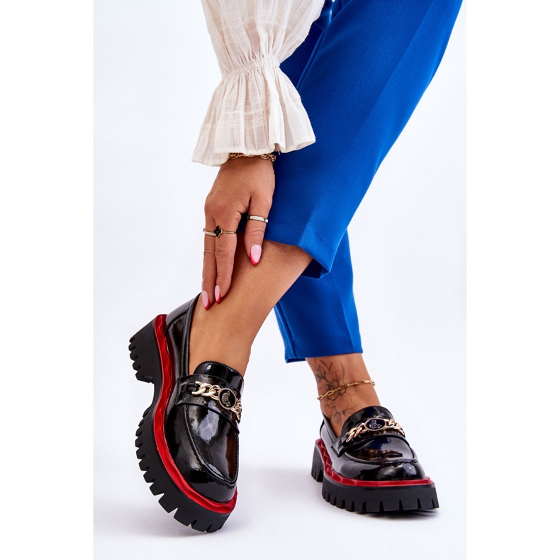 S.Barski Lacquered Platform Loafers Black Ronin 2