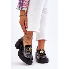 S.Barski Fashionable Pumps With Massive Heels Black Imani 2