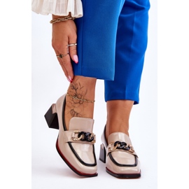 S.Barski Comfortable Low Heel Pumps Beige Valenti black 2 S.Barski Comfortable Low Heel Pumps Beige Valenti black 2