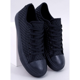 Sears Black solid color sneakers 1
