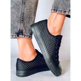 Sears Black solid color sneakers 2