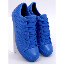 Sears Blue solid color sneakers 1