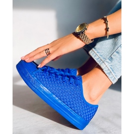 Sears Blue solid color sneakers 2 Sears Blue solid color sneakers 2