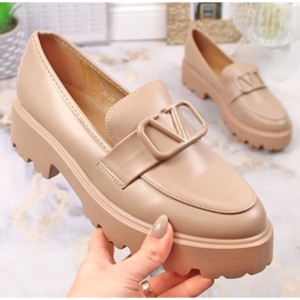 Vinceza 16380 beige women's high heels and platform shoes 1