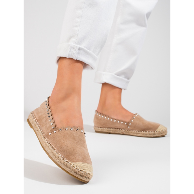 Women's Vinceza beige espadrilles 1