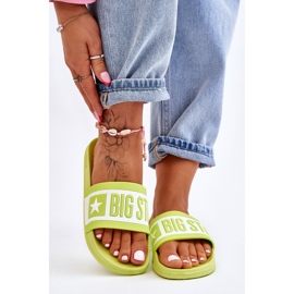 Women's Classic Slippers Big Star LL274742 Lime green 2