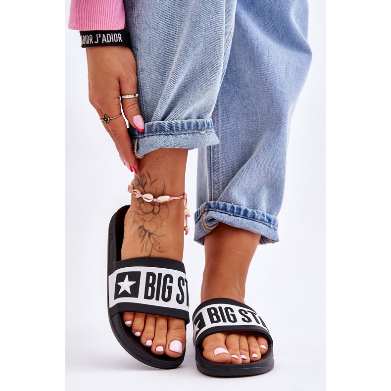 Women's Big Star Classic Slippers LL274739 Black 1 Women's Big Star Classic Slippers LL274739 Black 1