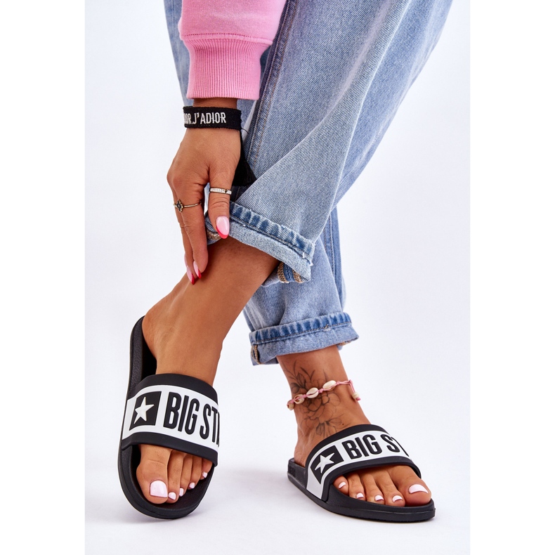 Women's Big Star Classic Slippers LL274739 Black 2 Women's Big Star Classic Slippers LL274739 Black 2