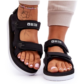 Women's Sport Platform Sandals Big Star LL274789 Black 11