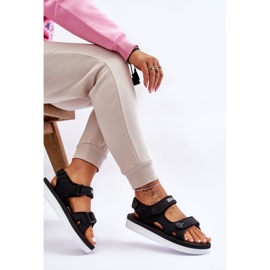 Women's Sport Platform Sandals Big Star LL274789 Black 8
