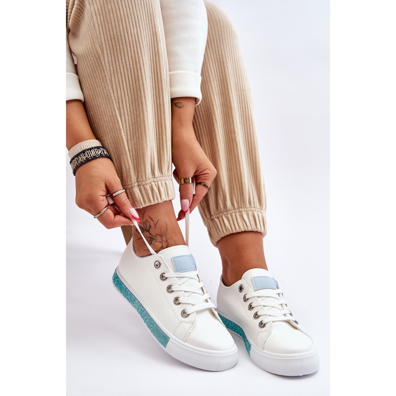Low Women's Sneakers With White And Blue Demira Jets 1