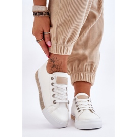 PS1 Women's Low Sneakers With Jets White-Beige Demira 2