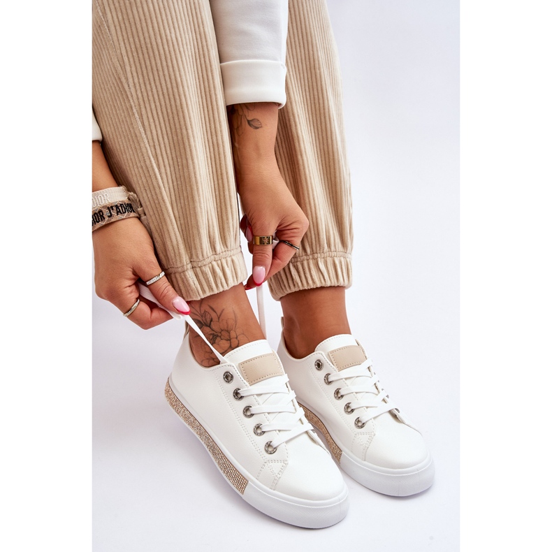 PS1 Women's Low Sneakers With Jets White-Beige Demira 1