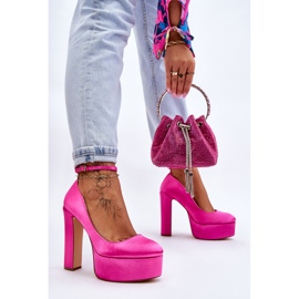 BM Fashionable High Heel Pumps Fuchsia Hayden pink 2