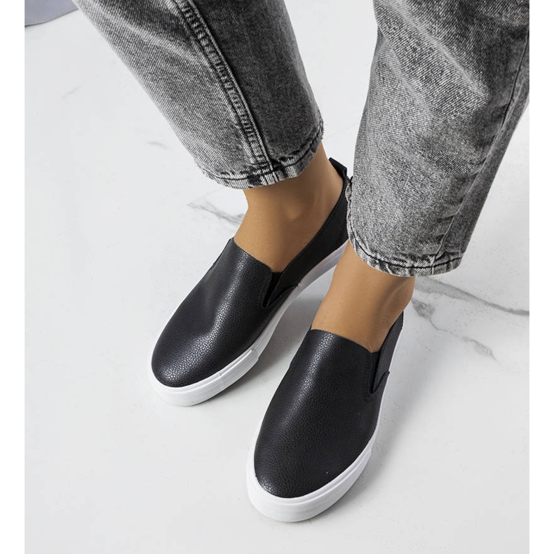 PA1 Shelia black eco-leather sneakers 1