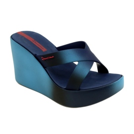 Wedge slippers Ipanema 83423 Colore Fem AI974 Blue/Blue navy blue 1 Wedge slippers Ipanema 83423 Colore Fem AI974 Blue/Blue navy blue 1