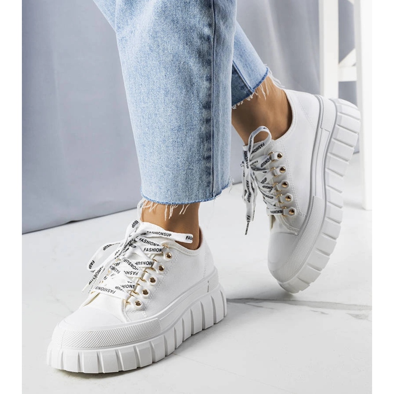 White platform sneakers from Toni 1