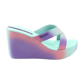 Wedge sandals Ipanema 83423 Colore Fem AI963 Green/Lilac violet pink 5 Wedge sandals Ipanema 83423 Colore Fem AI963 Green/Lilac violet pink 5