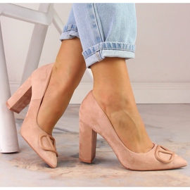 Vinceza 2246 beige suede heel pumps 1