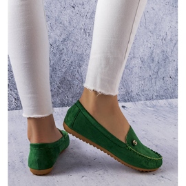 BM Green loafers with a leather insole from Verrill 1