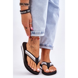Women's Big Star Platform Flip Flops LL274781 Black 1