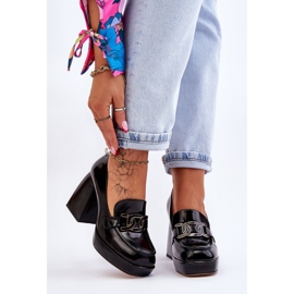 S.Barski Leather Pumps On Massive Heels Black Maximo 1 S.Barski Leather Pumps On Massive Heels Black Maximo 1