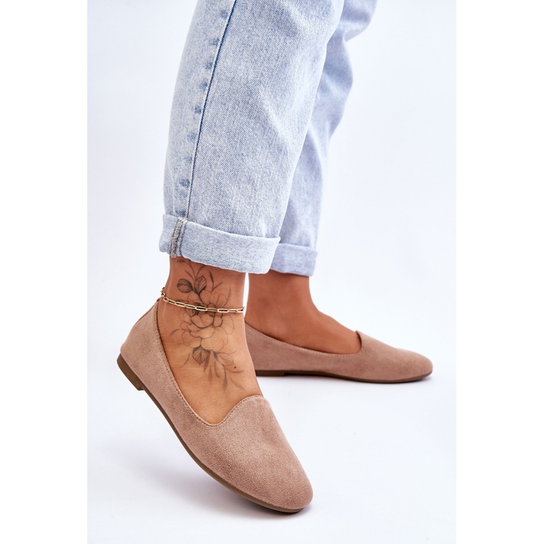 BM Classic Suede Beige Nash Ballerinas 2