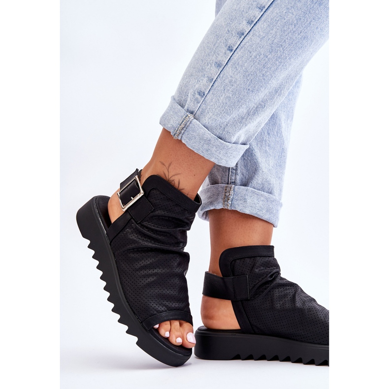 BM Adonis Women's Ankle Boot Sandals Black 2