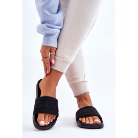 Women's Fashionable Big Star Slippers LL274A158 Black 2