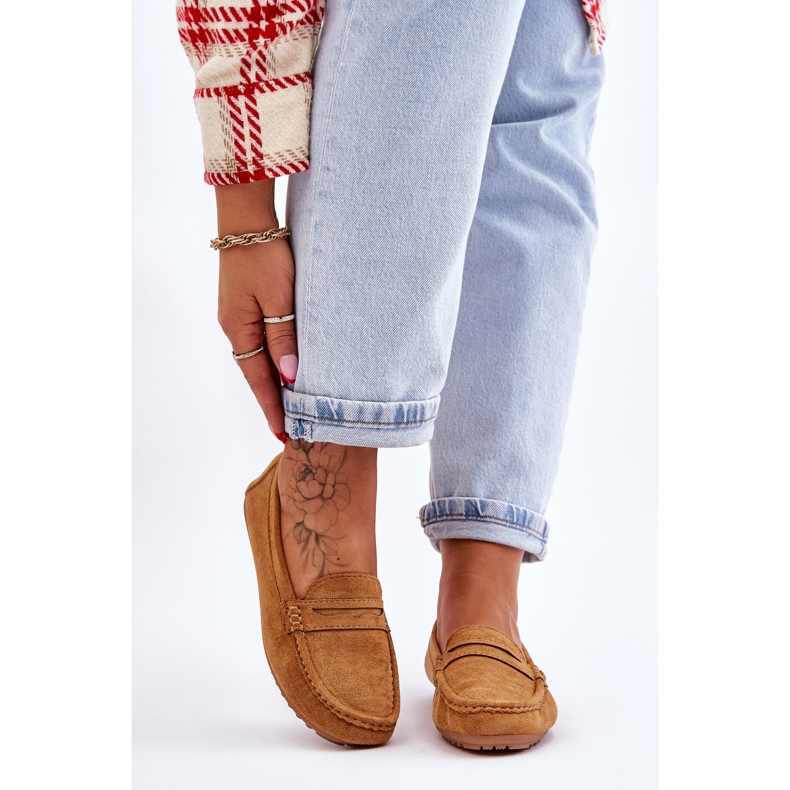 FC3 Women's Camel Ivana Classic Suede Loafers brown 1