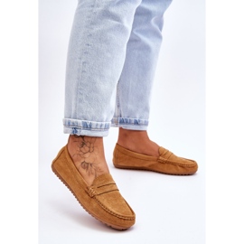 FC3 Women's Camel Ivana Classic Suede Loafers brown 2