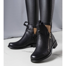 BM Pat black cut-out ankle boots 1