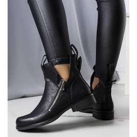 BM Pat black cut-out ankle boots 2