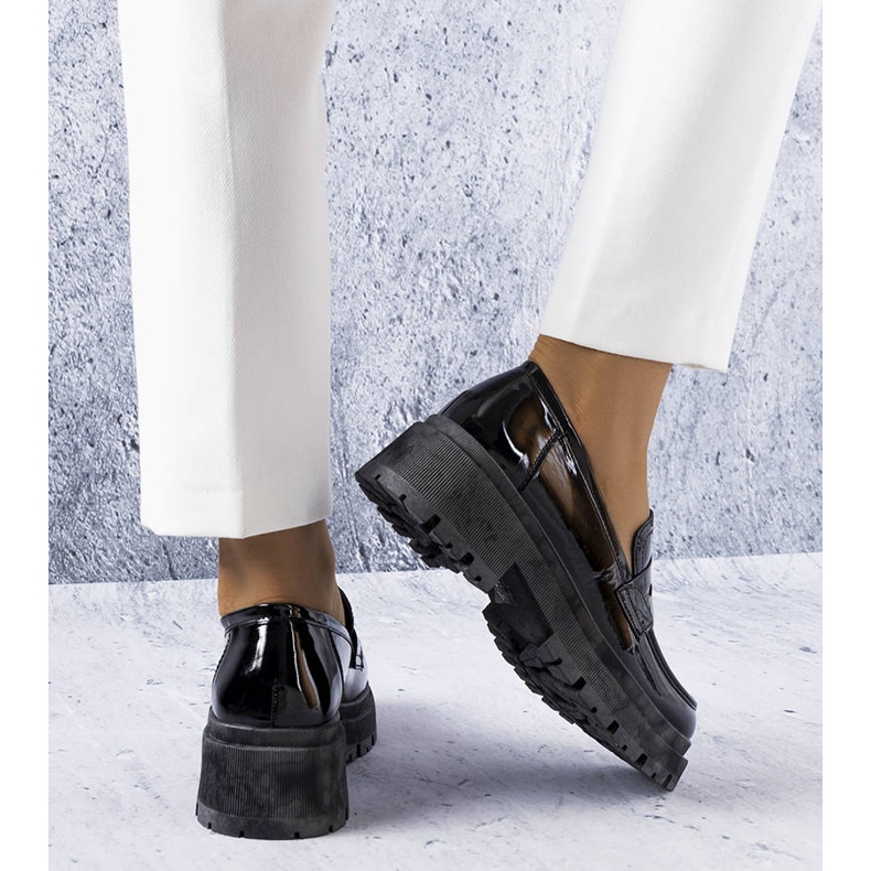 Seastar Black lacquered pumps from Phaneuf 1