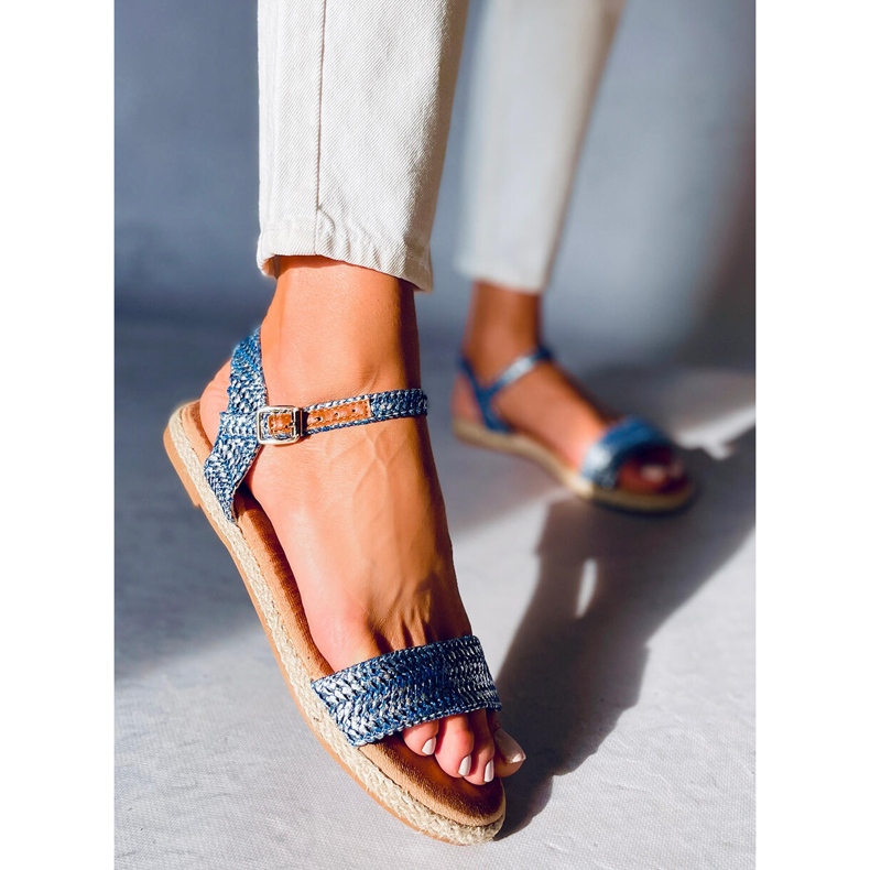 Seiko Blue espadrille sandals 2