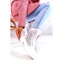 FILIPCZYK White Aileen openwork leather boots 3