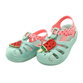 Ipanema 83353 AH745 Green Pink Kids Sandals 3
