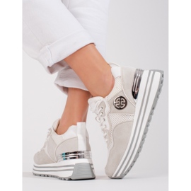 W. Potocki Women's lace-up sneakers Potocki white 2