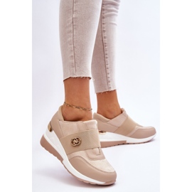 Women's Slip-on Sports Shoes Beige Jonas 2