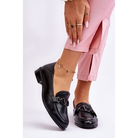 Vinceza Black Marra Leather Flat Heel Loafers 1 Vinceza Black Marra Leather Flat Heel Loafers 1