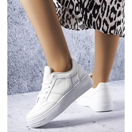 BM Trépani white platform sneakers 1