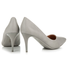 Ideal Shoes Gray high heels grey 2