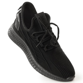 Black sports slip-on shoes Big Star LL274711 1