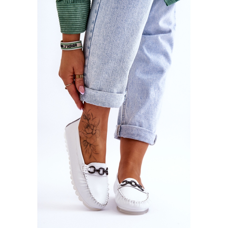 Vinceza Women's Comfortable Leather Loafers White Miguel 1 Vinceza Women's Comfortable Leather Loafers White Miguel 1