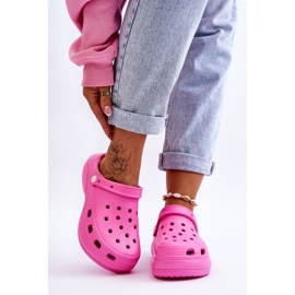 Women's Foam Slippers Crocs Dark Pink Coline 1