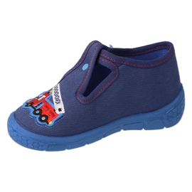 Befado children's slippers with a clasp 540P001, navy blue 1